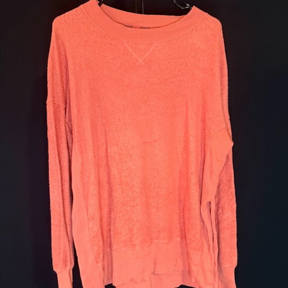 Aerie Chilled Out Mixed Texture Crewneck Sweater